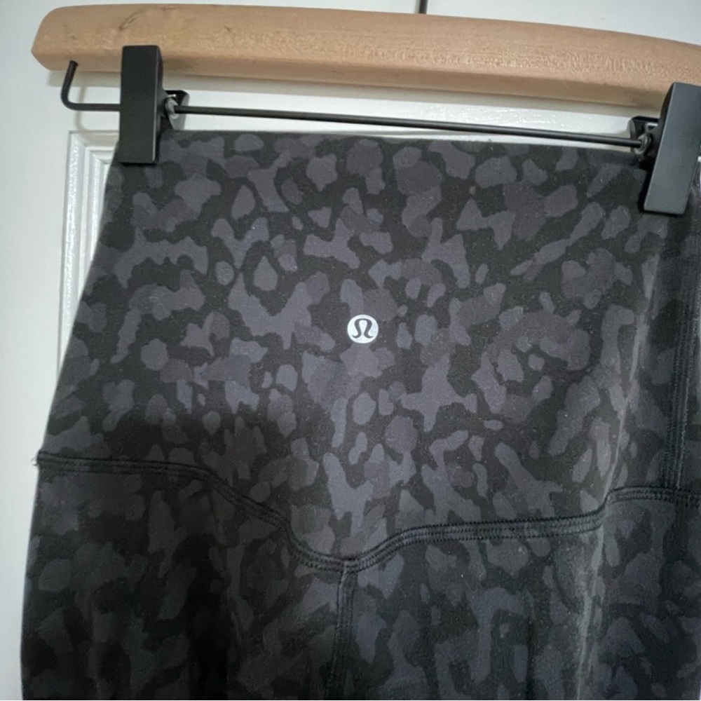 camo deep coal multi lululemon align leggings 28”